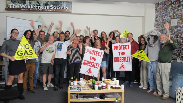 Wilderness Society - Save the Kimberley Campaigners at the Sydney office